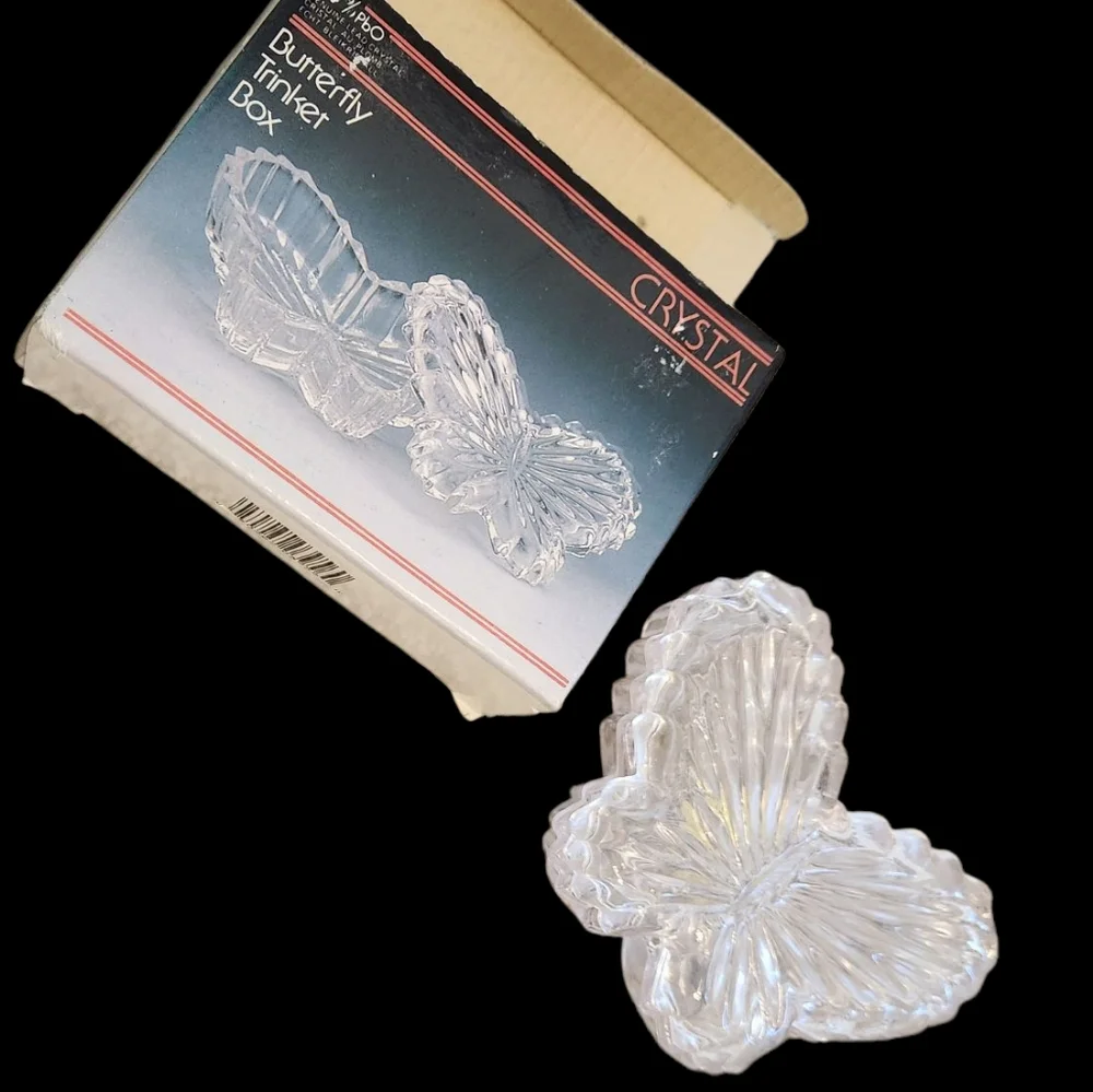 Crystal Butterfly Trinket Box